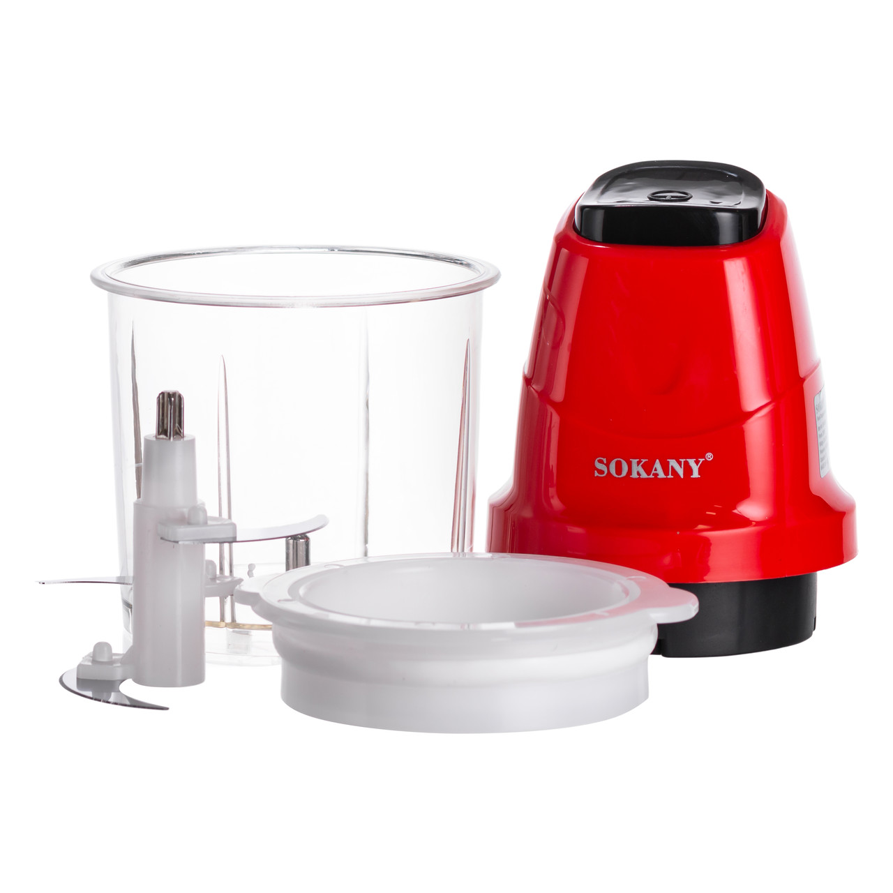 Чоппер подрібнювач з чашею на 0.7 л електричний кухонний 250 Вт Sokany SK-06009R - Зображення 2