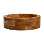 Дерев'яна миска для подачі 25 см глибока з дуба B2W250206 - Зображення 2