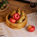 Дерев'яна миска для подачі 25 см глибока з дуба B2W250206 - Зображення 4