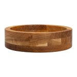 Дерев'яна миска для подачі 27 см глибока з дуба B1W270226 - Зображення 2