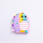 Дитяча силіконова сумка Динозавр 12×11×3 (см) через плече Фіолетовий HP-55-4V - Зображення 2