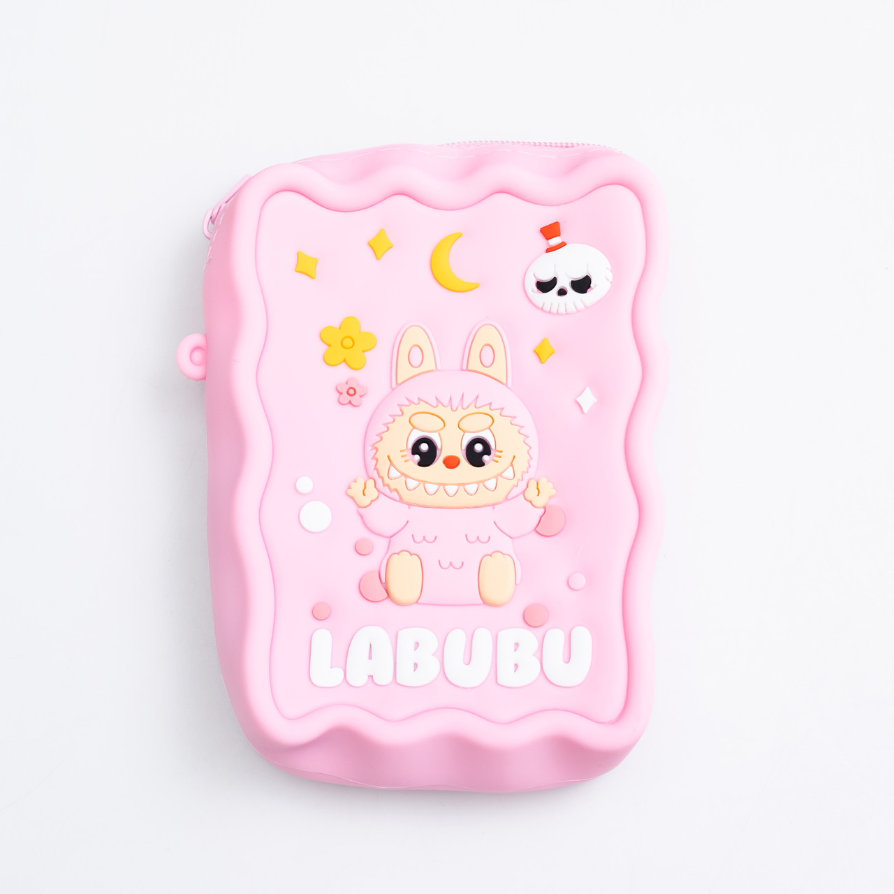 Дитяча силіконова сумка Лабубу 12.5×9×3.5 (см) через плече Рожева HP-55-7P - Зображення 2