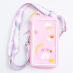 Дитяча силіконова сумочка-гаманець 17*10*3 см Рожевий HP-55-20