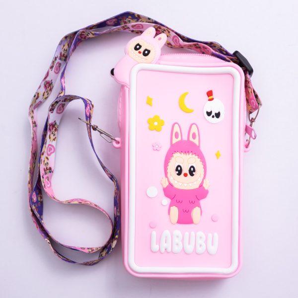 Дитяча силіконова сумочка-гаманець 17*10*3 см, Рожевий HP-55-18P