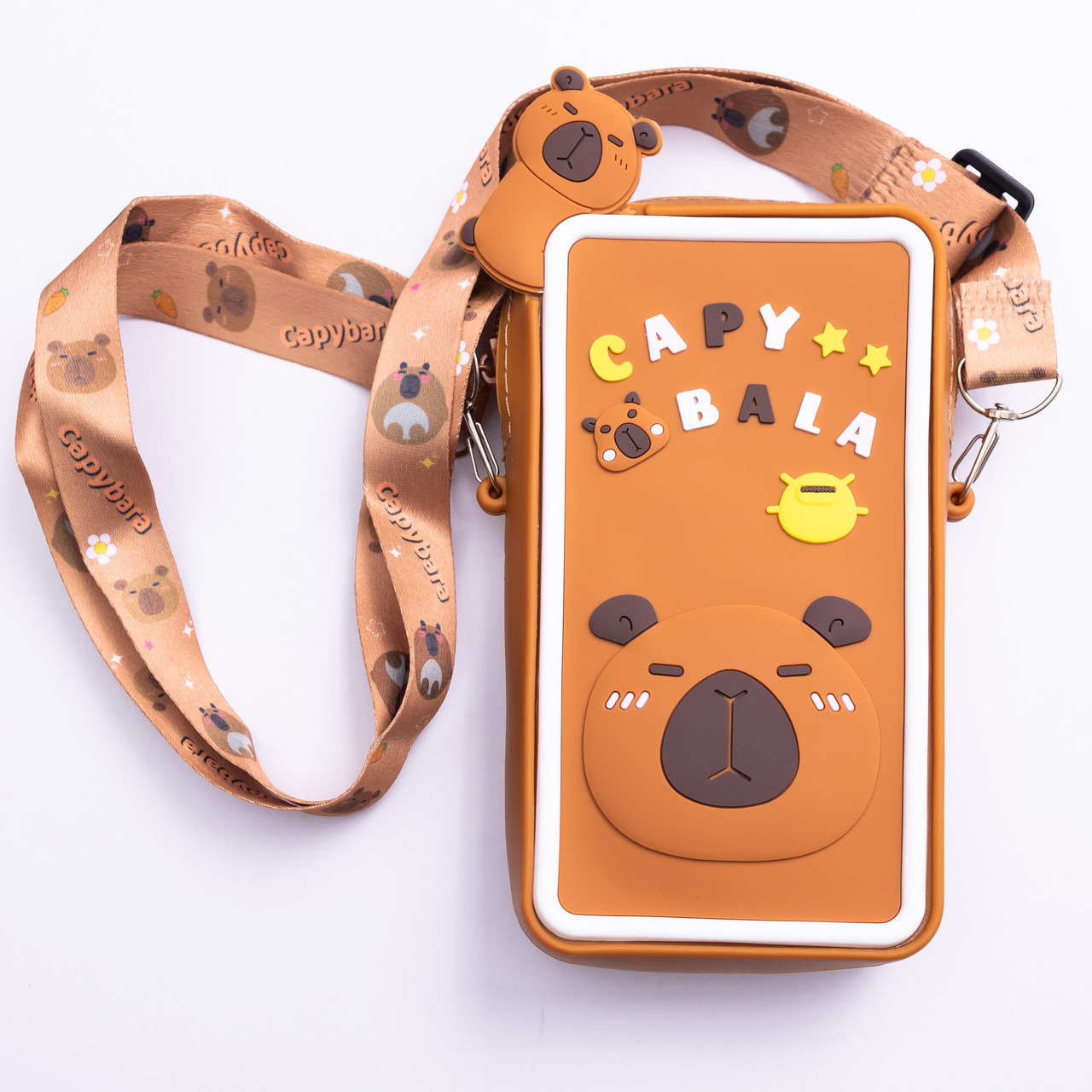 Дитяча силіконова сумочка-гаманець 7*10*3 см Коричневий HP-55-17BR - Зображення 1