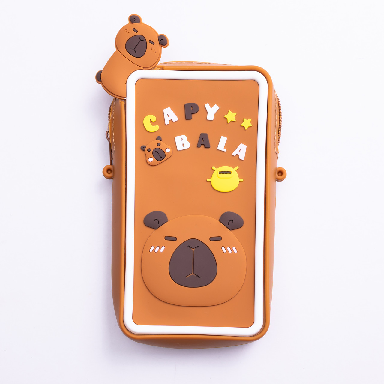 Дитяча силіконова сумочка-гаманець 7*10*3 см Коричневий HP-55-17BR - Зображення 2