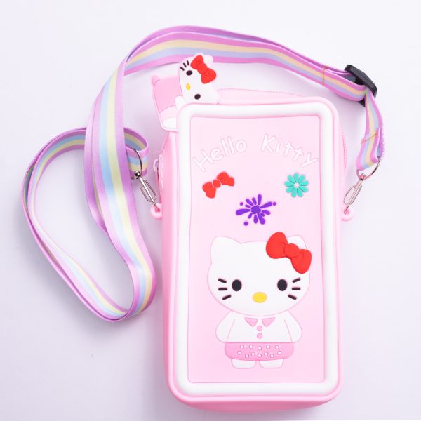 Дитяча силіконова сумочка-гаманець 17*9*2 см Рожевий HP-55-21P