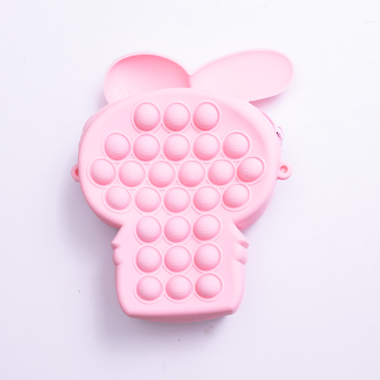 Дитяча силіконова сумочка-гаманець з поп-іт 15*10*3 см Рожевий HP-55-8P - Зображення 3