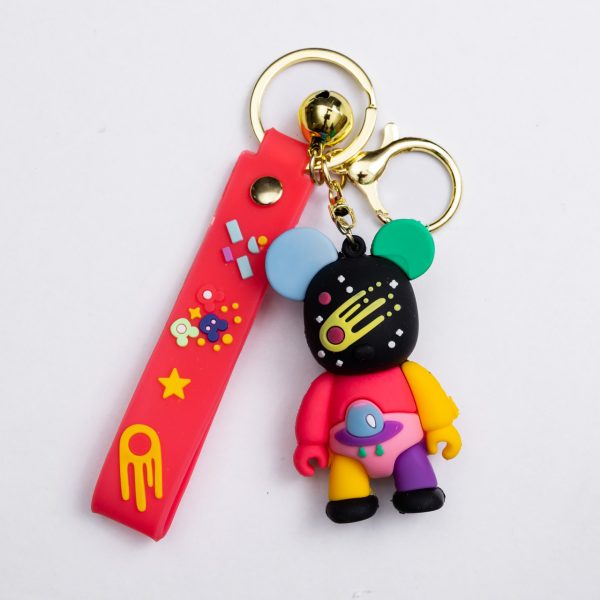 Дитячий брелок Bearbrick 4×6.5 (см) для ключів, на сумку і рюкзак (рандом) HP-55-28