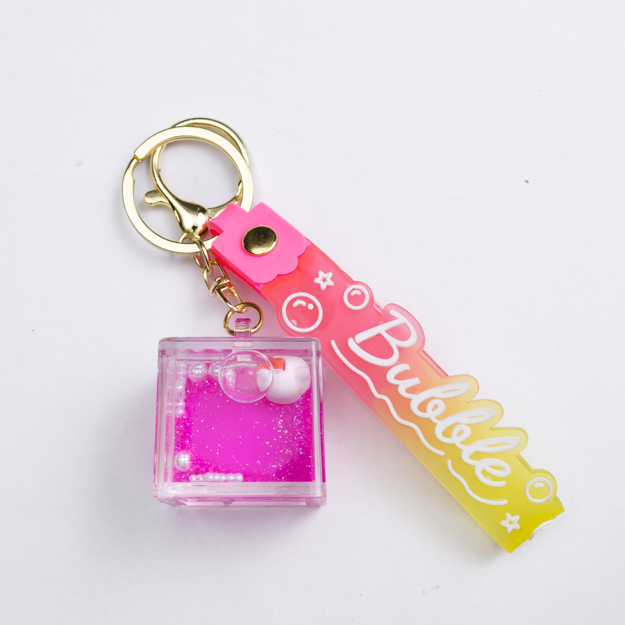 Дитячий брелок Hello Kitty Cube 4×4.5 (см) для ключів, на сумку і рюкзак HP-55-33KV - Зображення 1