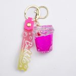 Дитячий брелок Hello Kitty Cup 4×4,5 (см) для ключів, на сумку і рюкзак HP-55-33HEART