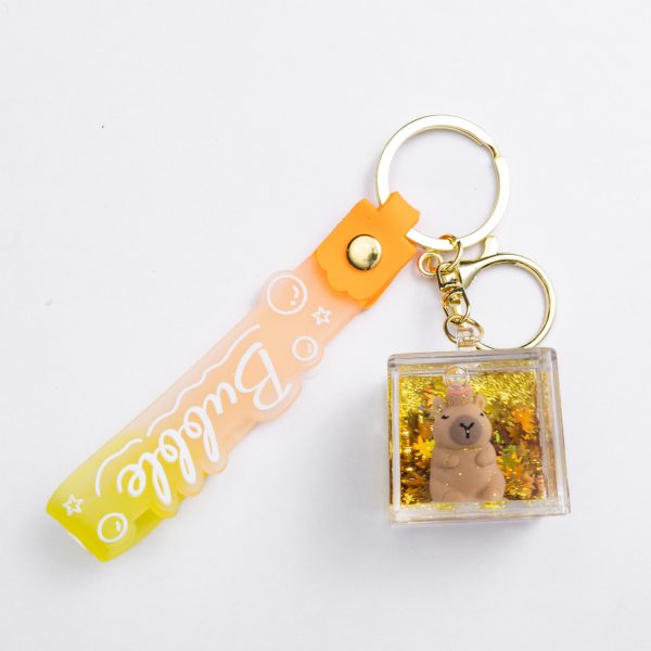 Дитячий брелок Капібара Cube 3.5×3.5×3.5 (см) для ключів, на сумку і рюкзак (рандом) HP-55-34BR