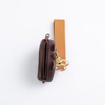 Дитячий гаманець-брелок Лабубу 7,5×7×2,5 (см з ремінцем і карабіном Коричневий HP-55-15B - Зображення 2