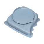 Дитячий набір силіконового посуду чашка/тарілка з трьома секціями/ложка Синій HP34545BL - Зображення 5