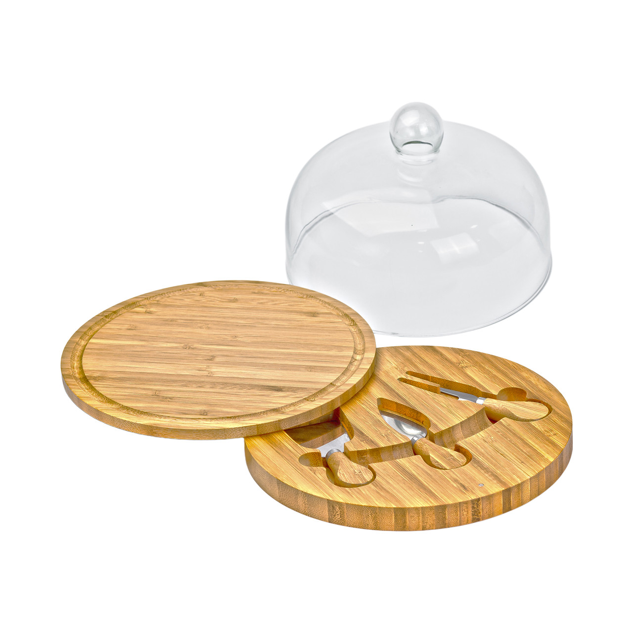 Набір для нарізання сиру Ø 25 зі скляною кришкою HP1230 - Зображення 5