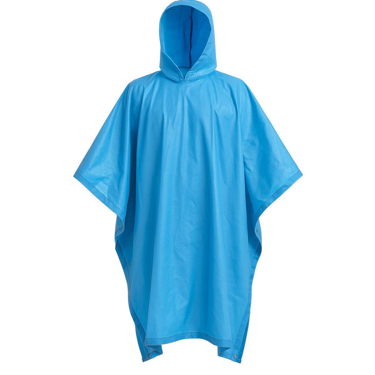 Дощовик-пончо багаторазовий туристичний для полювання, риболовлі на липучці з капюшоном LU-029BL Блакитний - Зображення 1