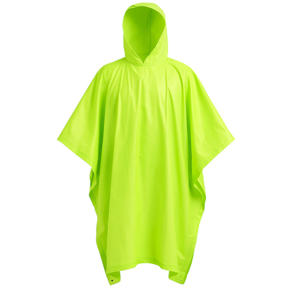 Дощовик-пончо багаторазовий туристичний для полювання, риболовлі на липучці з капюшоном LU-029M Салатовий - Зображення 1