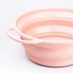Друшляк силіконовий складаний з ручками 2.6 л Рожевий HP34544P - Зображення 5