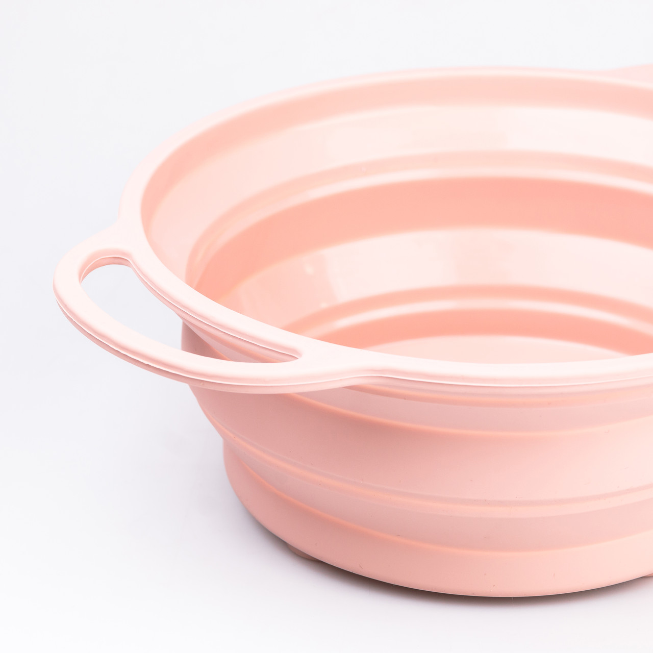 Друшляк силіконовий складаний з ручками 2.6 л Рожевий HP34544P - Зображення 5