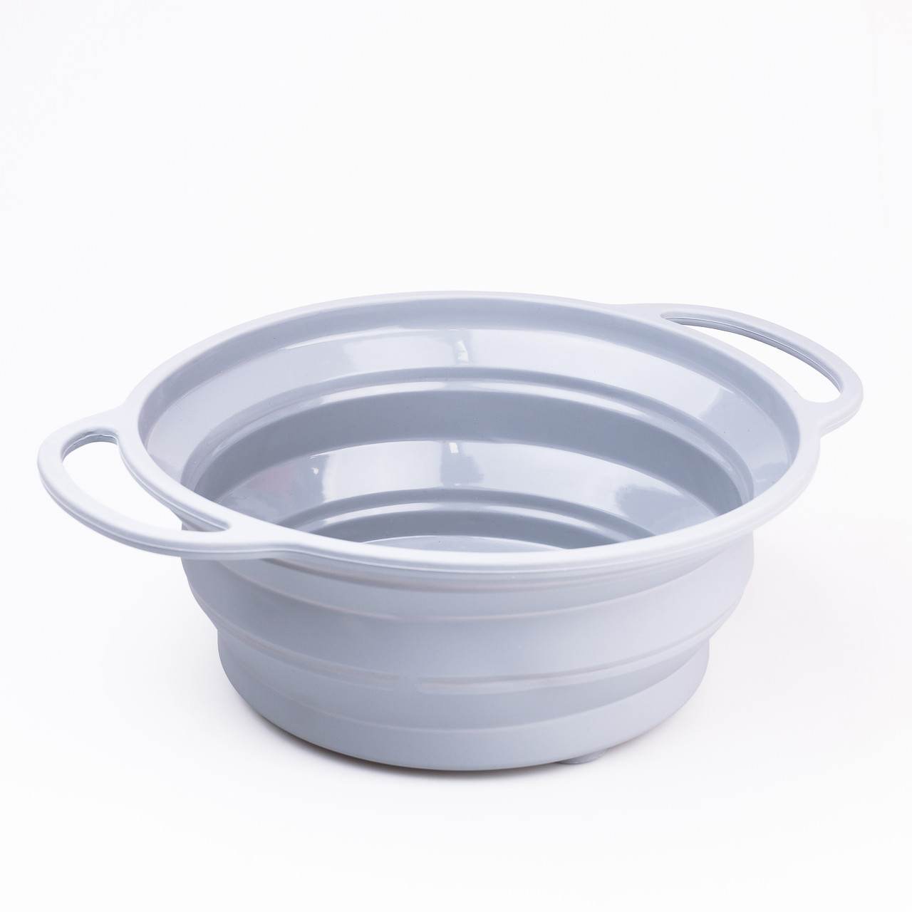 Друшляк 2.6 л силіконовий складаний з ручками 2.6 л Сірий HP34544G - Зображення 2