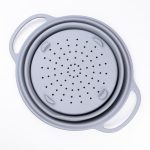 Друшляк 2.6 л силіконовий складаний з ручками 2.6 л Сірий HP34544G - Зображення 3