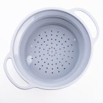 Друшляк 2.6 л силіконовий складаний з ручками 2.6 л Сірий HP34544G - Зображення 4