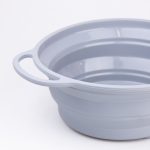 Друшляк 2.6 л силіконовий складаний з ручками 2.6 л Сірий HP34544G - Зображення 5