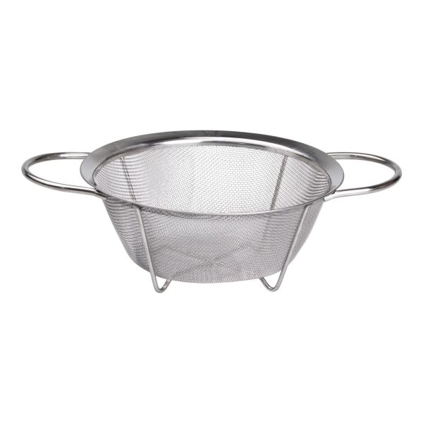 Друшляк з двома ручками 20 см з дрібнопористою сіткою з нержавіючої сталі HP-19-2-20CM