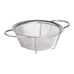 Друшляк з двома ручками 20 см дрібнокомірчаста сітка з нержавіючої сталі HP-19-2-20CM - Зображення 2