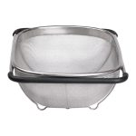 Друшляк сито на раковину для миття овочів та фруктів 36х25х10.5 см з нержавіючої сталі HP-19-18-L - Зображення 5