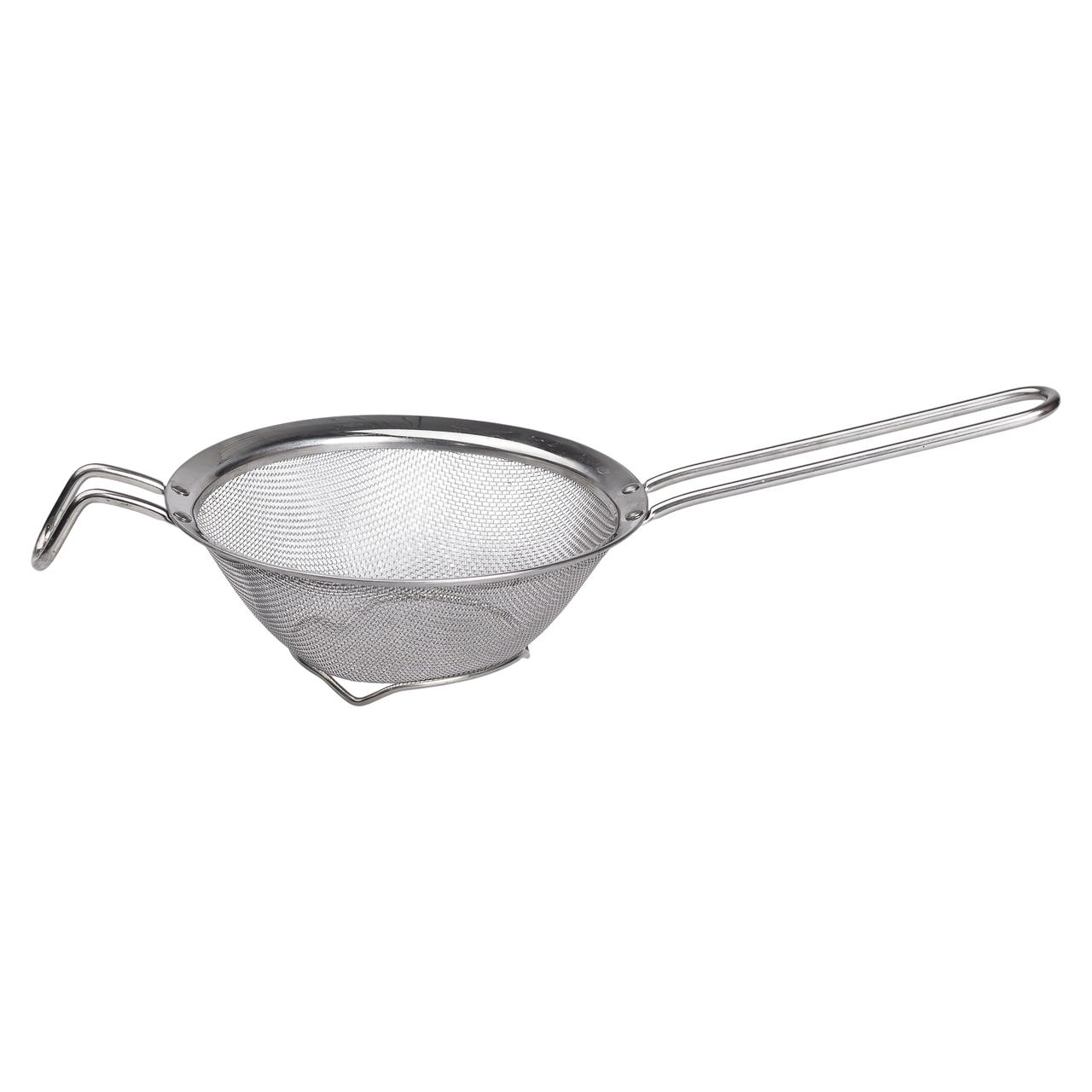 Друшляк-сито з ручкою 16 см дрібнокомірчаста сітка з нержавіючої сталі HP-19-1-16CM - Зображення 2