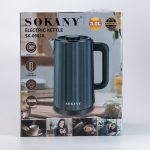 Електрочайник Sokany 3 літри Зелений SK-09018GR - Зображення 10