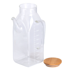 Ємність для олії та оцту з бамбуковою кришкою 1 літр HP-34-2 - Зображення 3