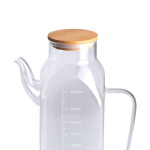 Ємність для олії та оцту з бамбуковою кришкою 1 літр HP-34-2 - Зображення 5