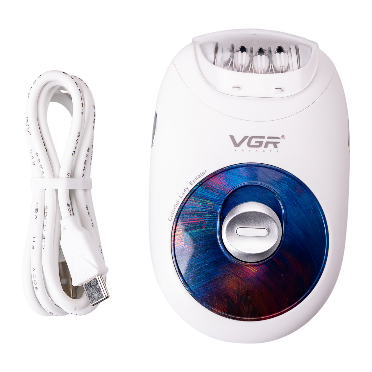 Епілятор жіночий електричний VGR 2 швидкості HPV706P - Зображення 3