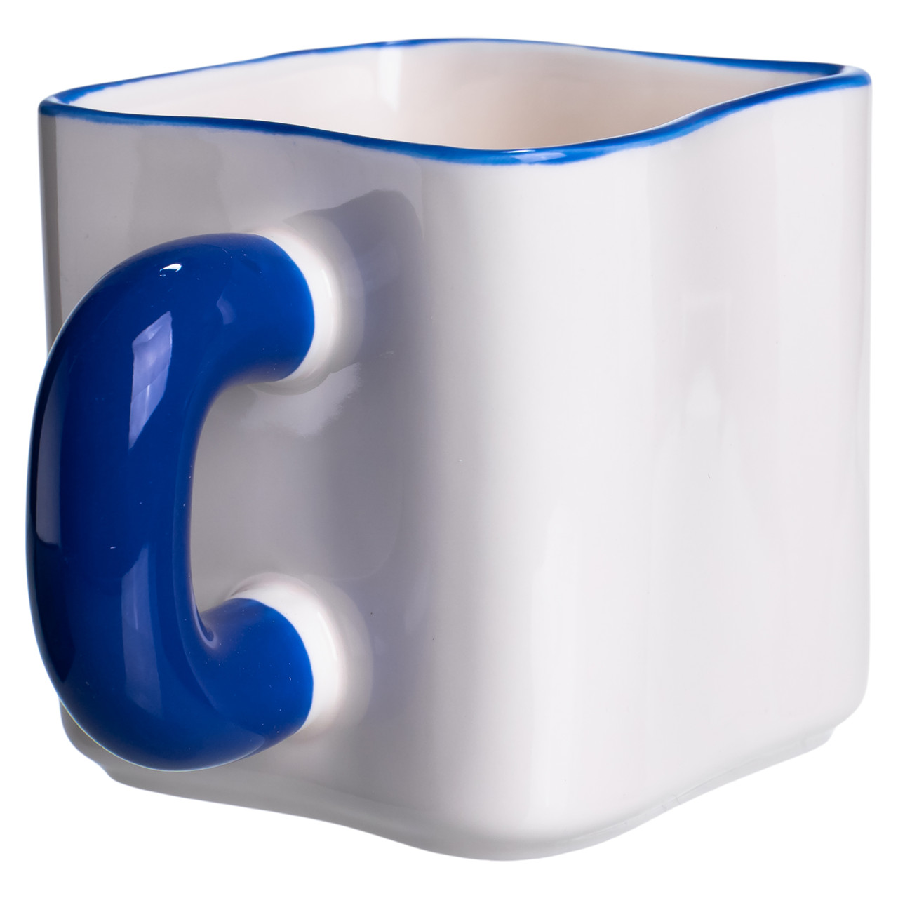 Порцелянова чашка "Містер Крабс" з магнітним декором 500 мл, Кружка дитяча чашка із порцеляни на подарунок FM-12BL - Зображення 4