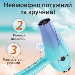 Фен для волосся VGR з холодним обдуванням та регулюванням потужності, 2400Вт V452TU - Зображення 2