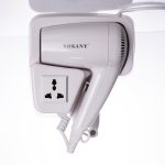 Фен настінний для сушіння волосся побутовий фен для укладання компактний потужний 1200 Вт SK-CF-2217