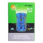 Ліхтар кемпінговий акумуляторний підвісний USB 9×20 см туристичний підвісний ліхтар 36Вт Синій HP-DT-1 - Зображення 9