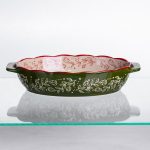 Форма для запікання Vintage 25×15×5 (см) овальна з ручками Зелена HM05-01 - Зображення 2