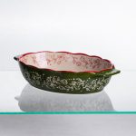 Форма для запікання Vintage 25×15×5 (см) овальна з ручками Зелена HM05-01 - Зображення 4