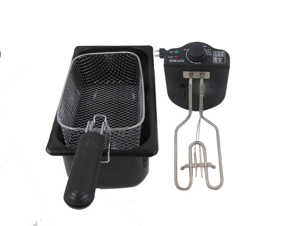 Фритюрниця професійна Sokany WJ800 на 3.5 літра, 2000 Вт, 2000 Вт - Зображення 3