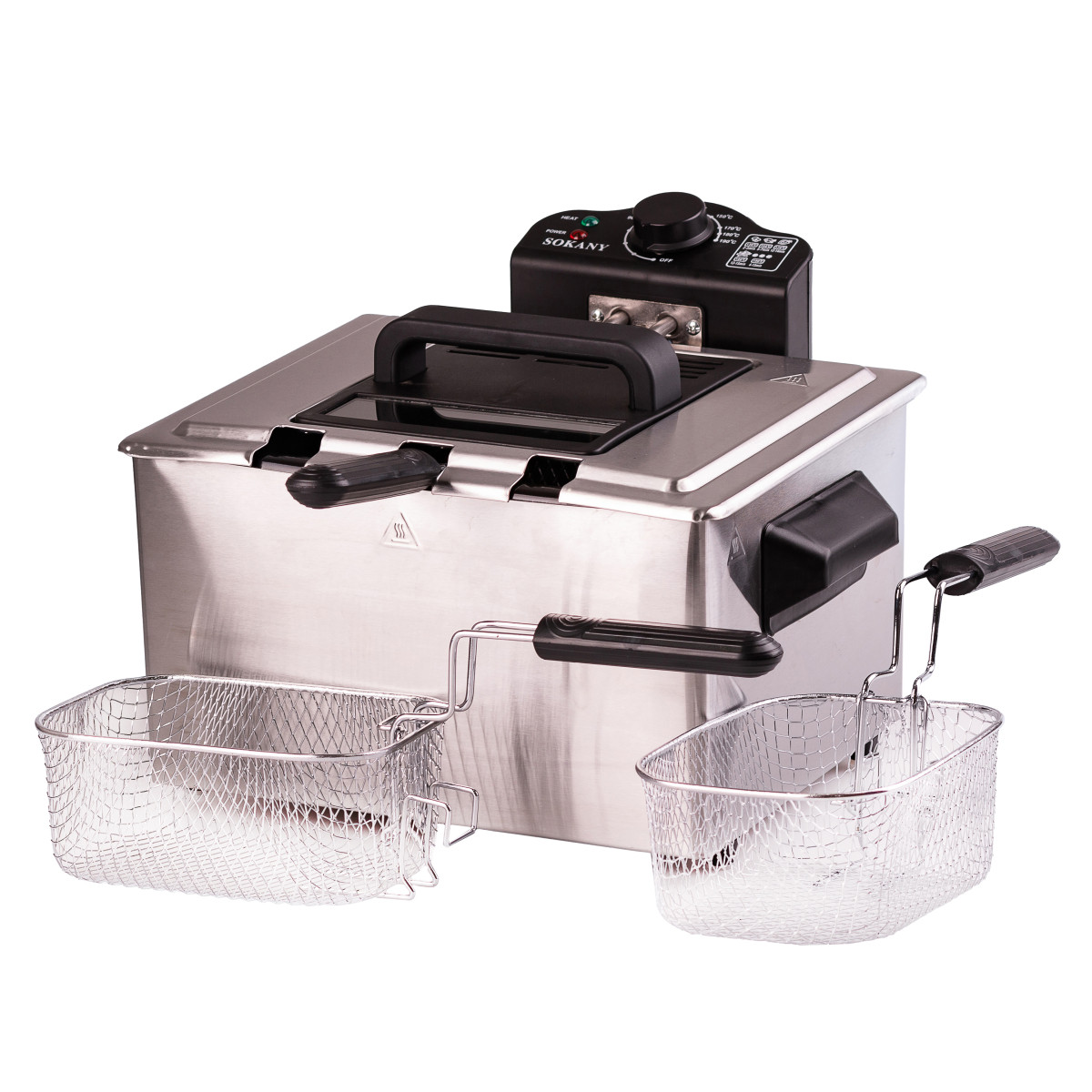 frityurnitsa_elektricheskaya_5_litrov_professionalnaya_sokany_elektrofrityurnitsa_bolshaya_dlya_kafe_promyshlennaya Фритюрниця Sokany WJ801 електрична на 5 літрів, професійна - Зображення 1