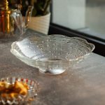 Фруктовниця скляна Ø23 ваза для фруктів Листя лотоса HP-YH-12 - Зображення 6