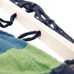 Гамак туристичний підвісний тканинний 174х80 см з планкою Синій SJ-0010-2BL - Зображення 4