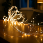 Гірлянда Кінський хвіст 3 м 20 ліній на 600 led лампочок на мідному дроті від мережі Жовта 1733015Y - Зображення 2