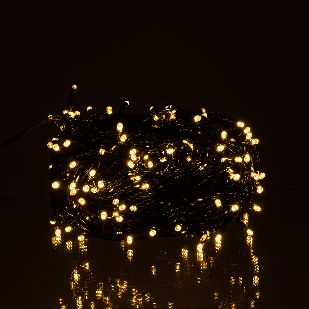 Гірлянда Нитка вулична 30 (м) 300 LED чорний провід Жовтий CF300L30MBY - Зображення 3