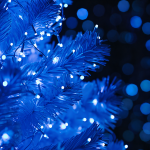 Гірлянда Різдвяна фея вулична 100 м 1000 LED білий провід Синій CF1000L100MWBL - Зображення 5