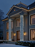 Гірлянда Різдвяна фея вулична 50 м 500 LED білий провід Білий CF500L50MWW - Зображення 3