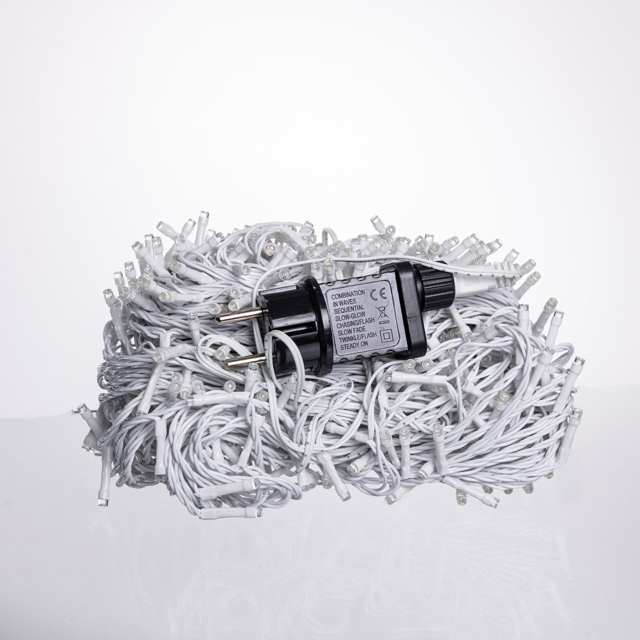 Гірлянда Різдвяна фея вулична 50 м 500 LED білий провід Білий CF500L50MWW - Зображення 4